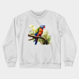 Rainbow Lorikeet Crewneck Sweatshirt